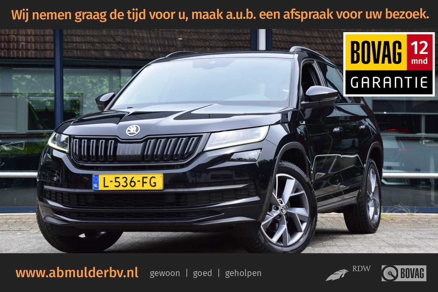 Skoda Kodiaq - 1.5 TSI 150PK Sportline Business DSG Automaat | Org. NL | BOVAG Garantie | Trekhaak | El. - AutoWereld.nl