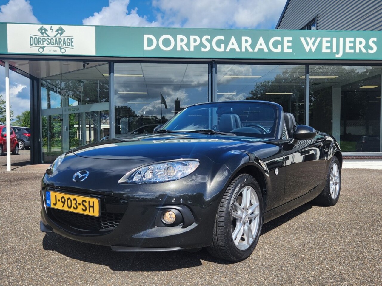 Mazda MX-5 - 1.8 TS Leder, Stoelverwarming, 82.494 km, Sparkling Black - AutoWereld.nl