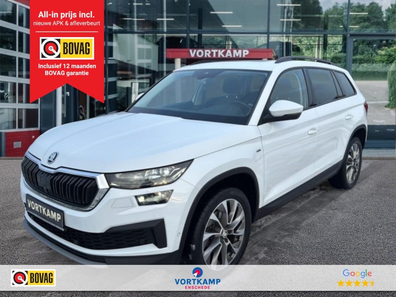 Skoda Kodiaq - 2.0 TDI DSG AMBITION 4X4 TREKHAAK/CAMERA/PANO/ACC/STOEL+STUURVERW - AutoWereld.nl
