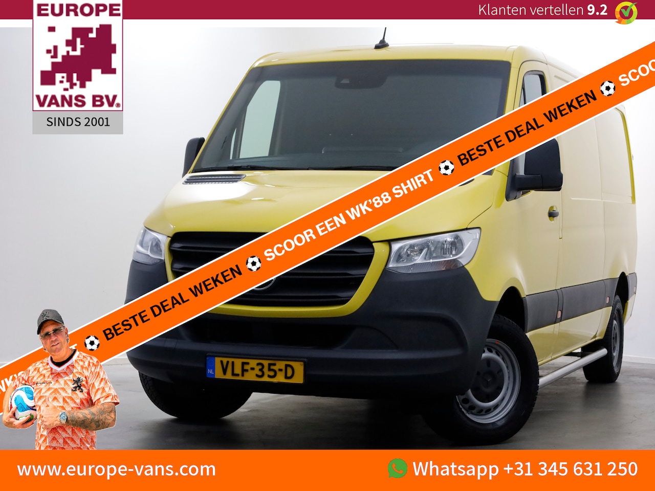 Mercedes-Benz Sprinter - 317 CDI 170pk RWD L2H1 9G Automaat Airco/Navi/Trekhaak 3500kg 08-2021 - AutoWereld.nl