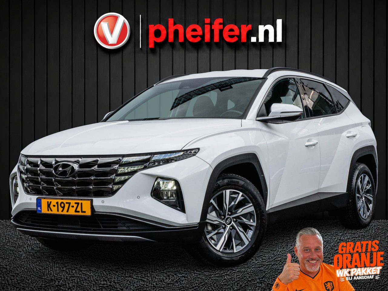 Hyundai Tucson - 1.6 T-GDI 180pk Aut. HEV Comfort Trekhaak/ Camera/ Stoelverwarming/ Carplay/ Adapt. cruise - AutoWereld.nl