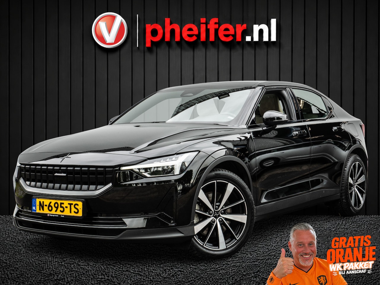 Polestar 2 - Long Range Single Motor 78 kWh SOH 90% Trekhaak/ Panoramadak/ Leer/ Stoelverwarming-ventil - AutoWereld.nl