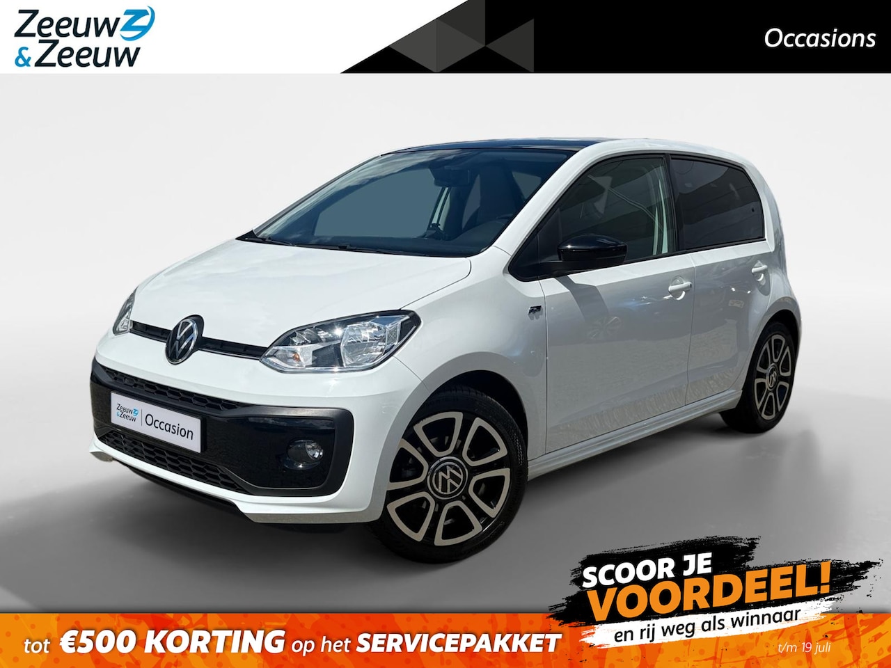 Volkswagen Up! - 1.0 R-Line 1e Eigenaar | Dealer onderhouden | Stoelverwarming | Bluetooth | Elektr. Verste - AutoWereld.nl