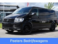 Volkswagen Transporter - 2.0 TDI L2H1 Highline Black Edition Cruise, Sensoren, Airco, 140pk, Automaat, Trekhaak, Vo