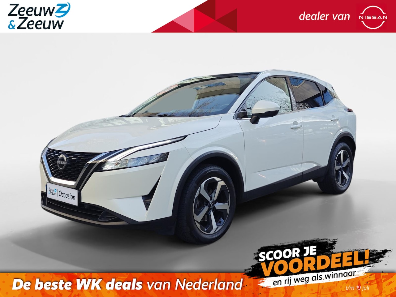 Nissan Qashqai - 1.3 MHEV Tekna |AIRCO | 360 CAMERA | PARKEERSENSOREN VOOR EN ACHTER | PANORAMADAK | CRUISE - AutoWereld.nl