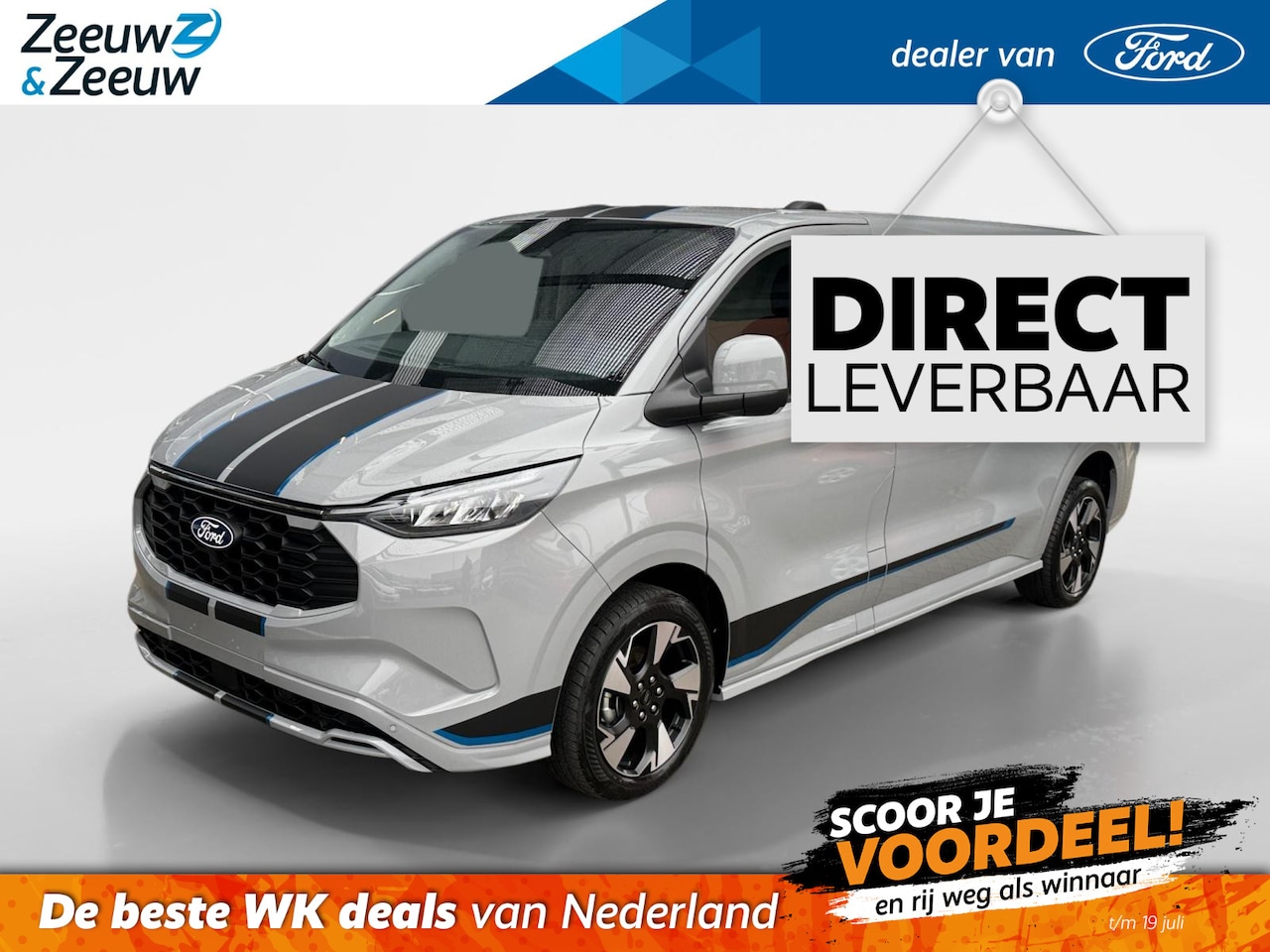 Ford Transit Custom - 320 2.5 PHEV L2H1 Sport | Uit Voorraad Leverbaar | Financiering met 0,99& Rente | Prijs Ex - AutoWereld.nl