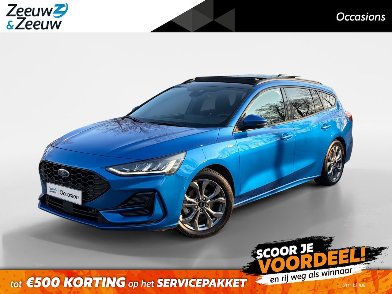Ford Focus Wagon - ST-Line 155PK Automaat | Panoramadak | Afn. Trekhaak | Adaptieve Cruise Control | Winter P - AutoWereld.nl