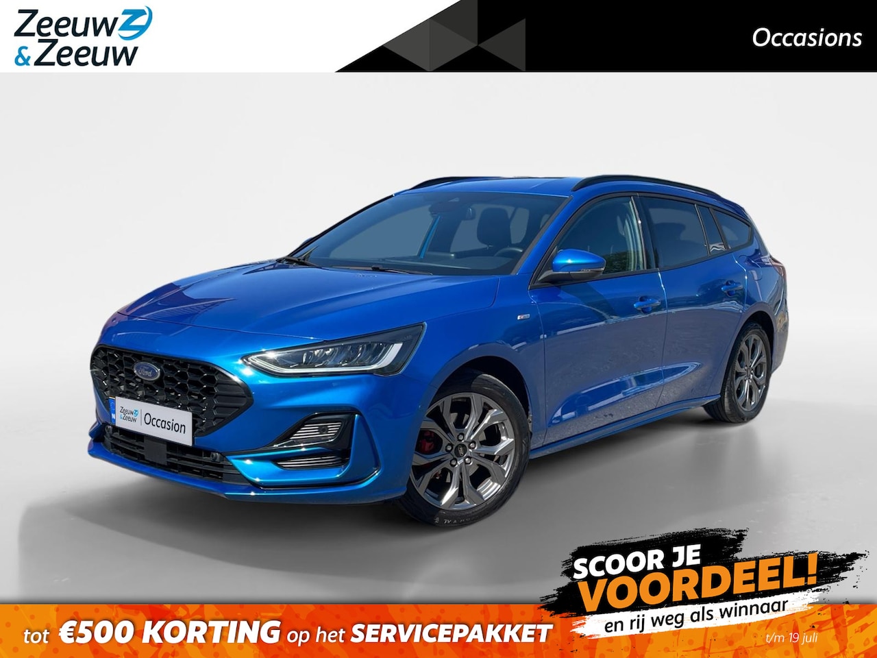 Ford Focus Wagon - 1.0 EcoBoost Hybrid ST Line Style | Winter Pack | Trekhaak | Camera | 1e eigenaar | Grote - AutoWereld.nl