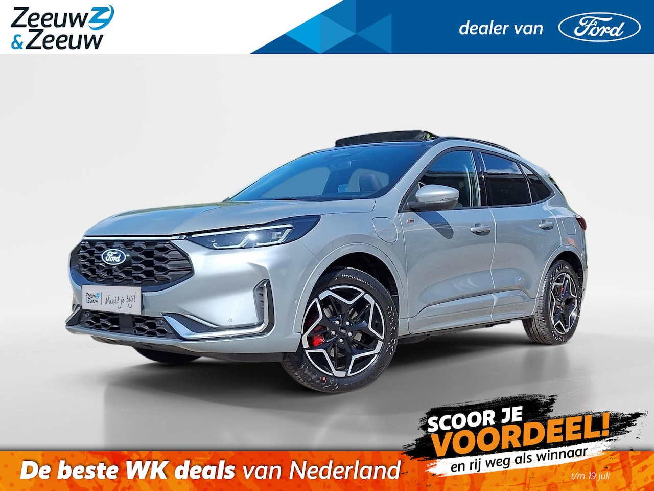 Ford Kuga - 2.5 PHEV ST-Line X | Winterpack | Matrix Ledkoplampen | 19" Lichtmetaal | El. Trekhaak | P - AutoWereld.nl