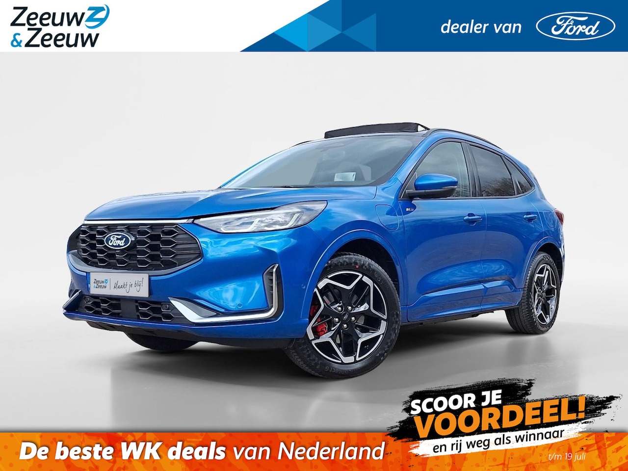 Ford Kuga - 2.5 PHEV ST-Line X | Winterpack | 19" Lichtmetaal | Panoramadak | El. Trekhaak | 360Camera - AutoWereld.nl