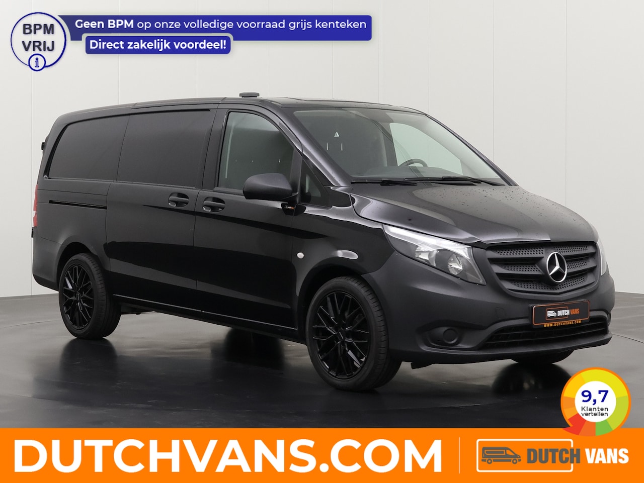 Mercedes-Benz Vito - 114CDI Lang Black Edition | Navigatie | Camera | Airco| 3-Zits | Betimmering - AutoWereld.nl