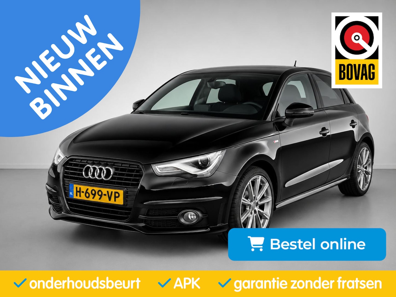 Audi A1 Sportback - 1.2 TSFI Ambition| S-Line|PDC|Navi|Stoel Verw|Half Leder|Bluetooth - AutoWereld.nl