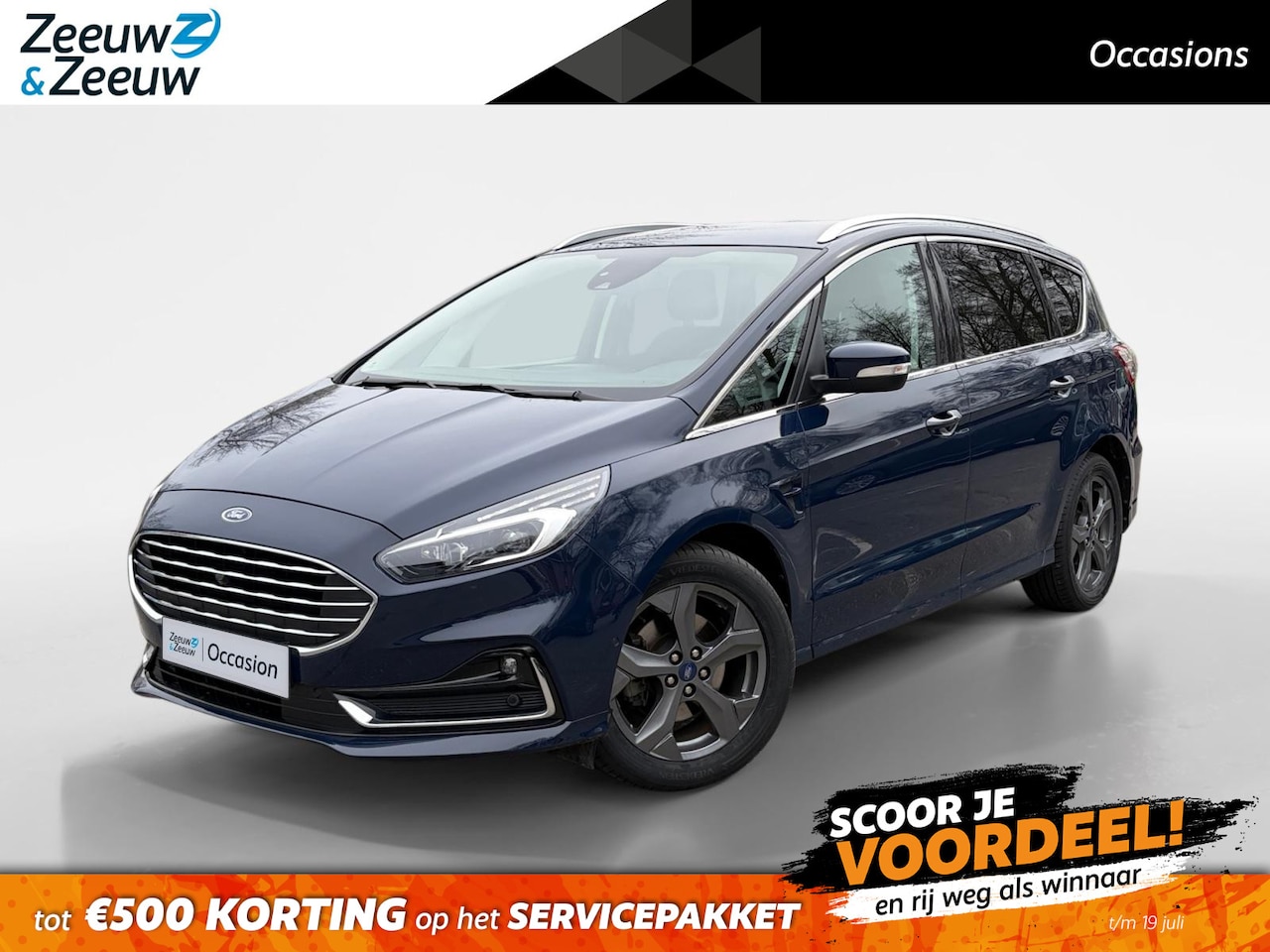 Ford S-Max - Titanium 7pers. Hybrid Automaat | Adaptieve Cruise Control | BLIS | Camera | Privacy Glass - AutoWereld.nl