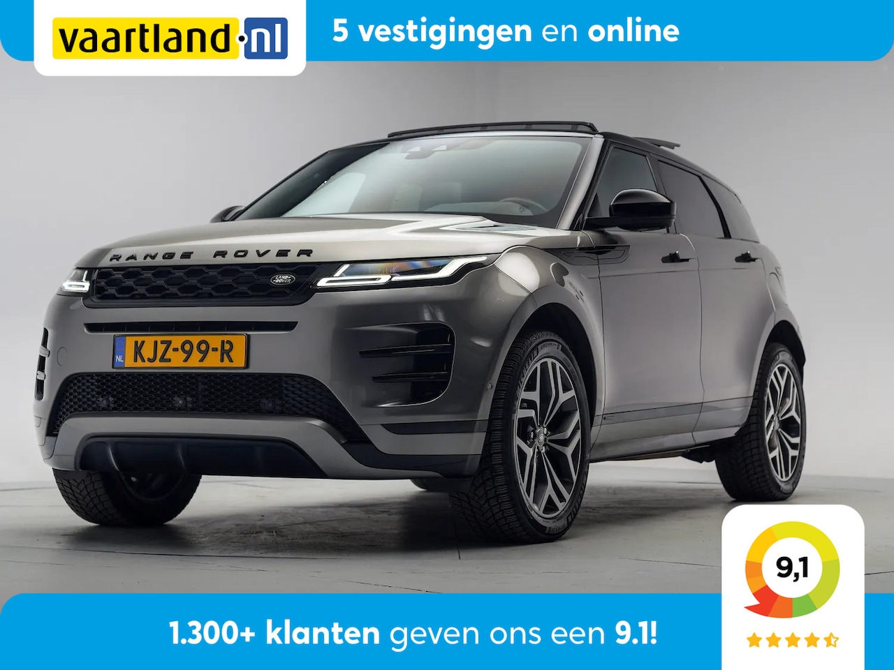 Land Rover Range Rover Evoque - 1.5 P300e AWD R-Dynamic SE Blackpack [ Panorama Meridian Leder Stoelverwarming ] - AutoWereld.nl