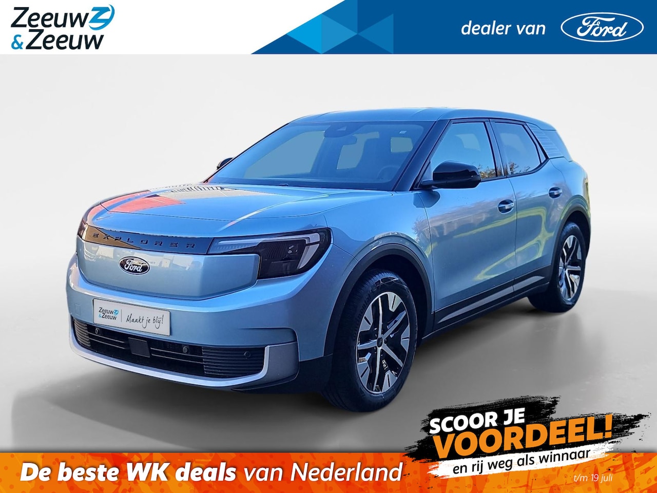 Ford Explorer - Extended Range RWD 77 kWh | Actiekorting tot €3000,- | Private Lease vanaf €434,- p/m | 60 - AutoWereld.nl