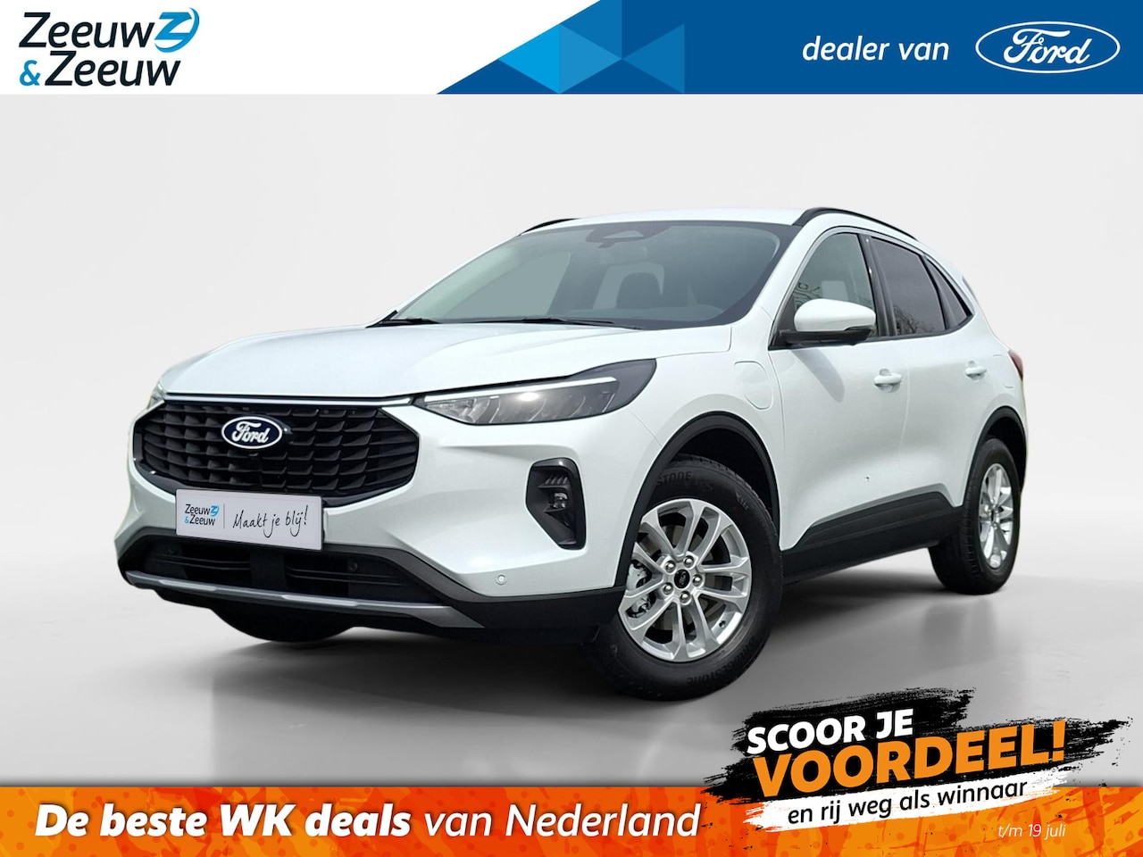 Ford Kuga - 2.5 PHEV Titanium | El. Trekhaak | Driver Assistancepack | 360Camera | Adaptive Cruisecont - AutoWereld.nl
