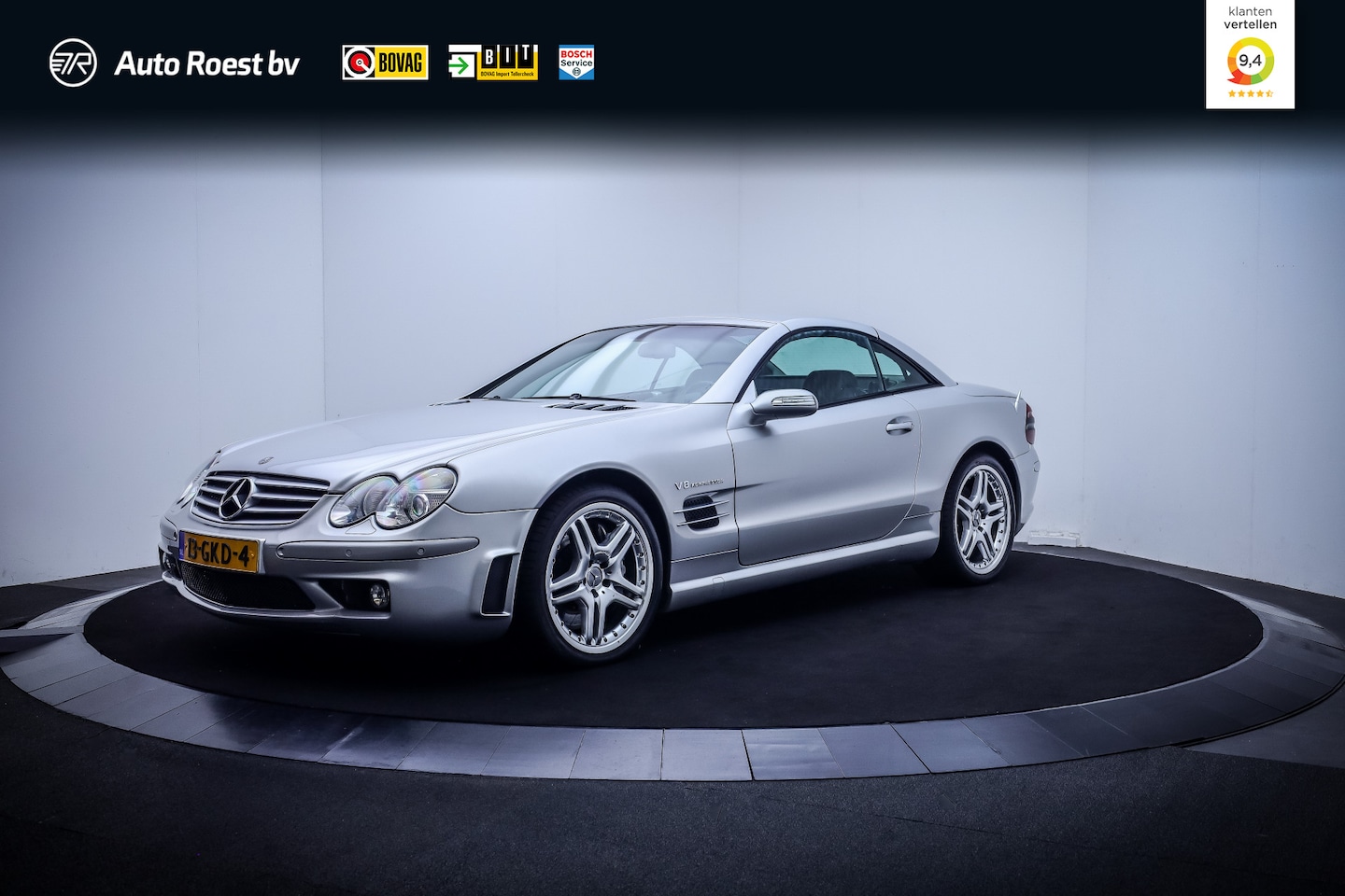 Mercedes-Benz SL-klasse Cabrio - AMG 55 Edition (uit verzameling) PERFORMANCE PACKAGE (P030) | YOUNGTIMER | ZWART LEDER | O - AutoWereld.nl