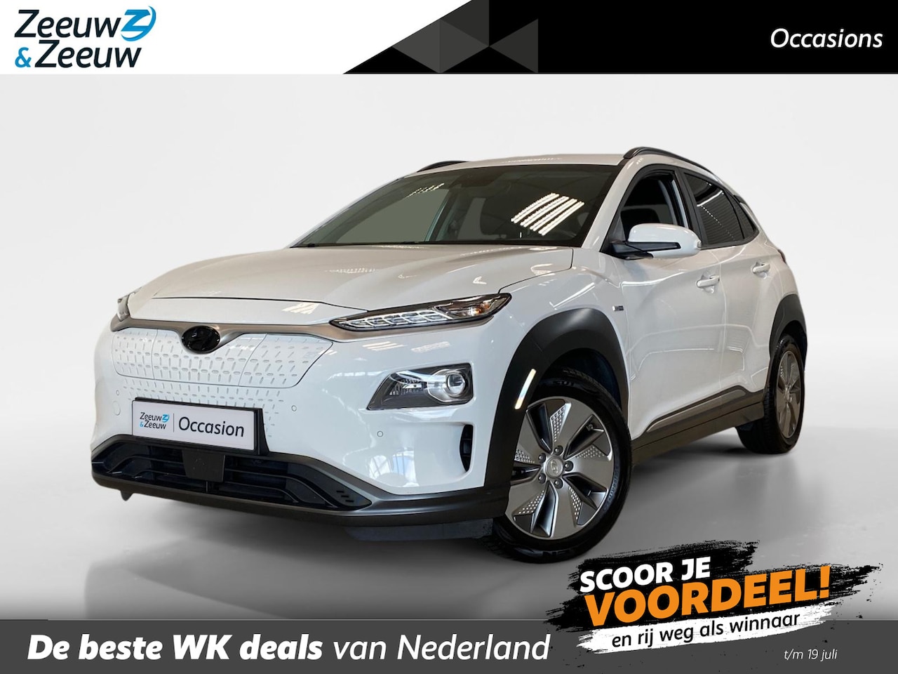 Hyundai Kona Electric - EV | PREMIUM | 64KWH | LEDER | DEALERONDERHOUDEN | - AutoWereld.nl
