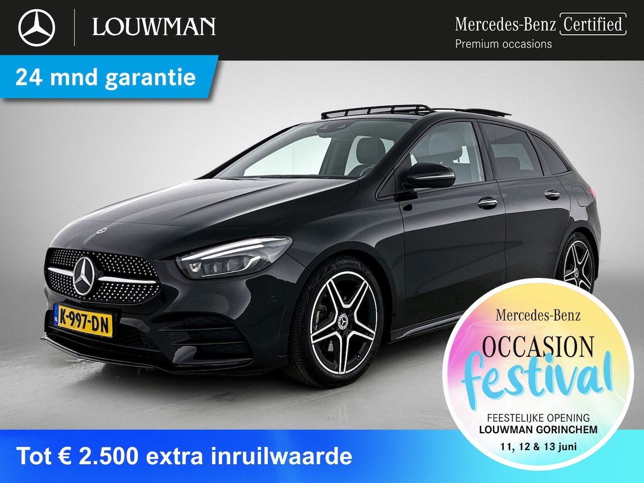 Mercedes-Benz B-klasse - 180 Business Solution AMG AMG Line | Night Pakket | Panorama Schuif-Kanteldak | Memory voo - AutoWereld.nl