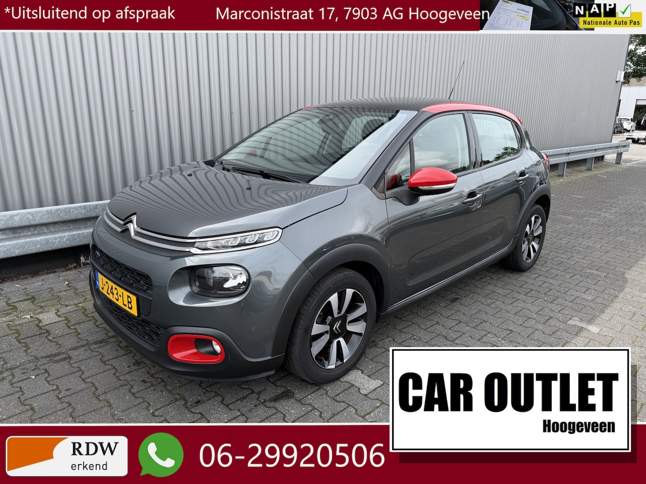 Citroën C3 - 1.2 PureTech S&S Shine 135Dkm, Clima, Pano, CC, PDC & Cam, LM, z.g.a.n. APK – Inruil Mogel - AutoWereld.nl