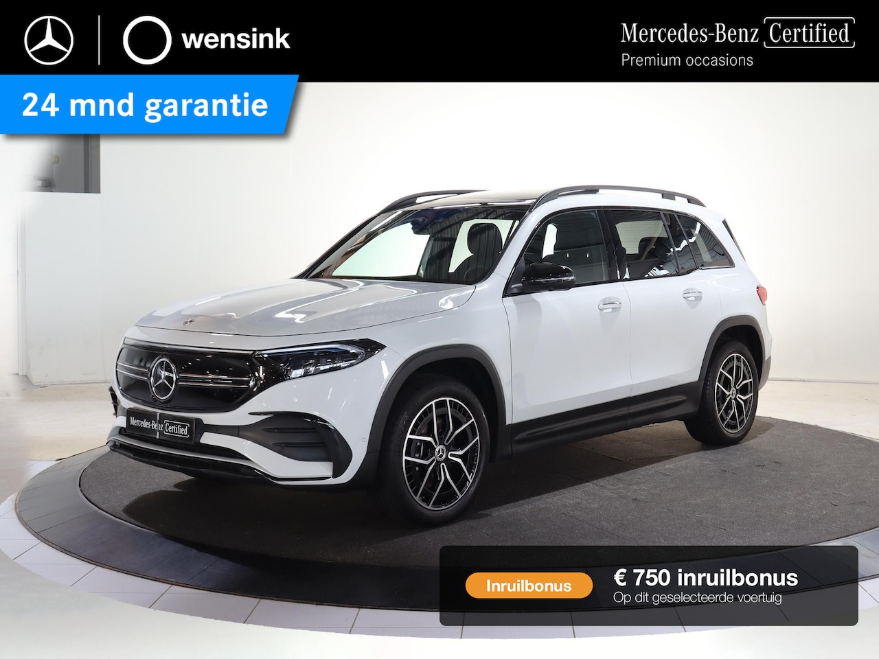 Mercedes-Benz EQB - 300 4MATIC AMG Line 67 kWh | Night | Panoramadak | Burmester | 360 graden camera | Rijassi - AutoWereld.nl