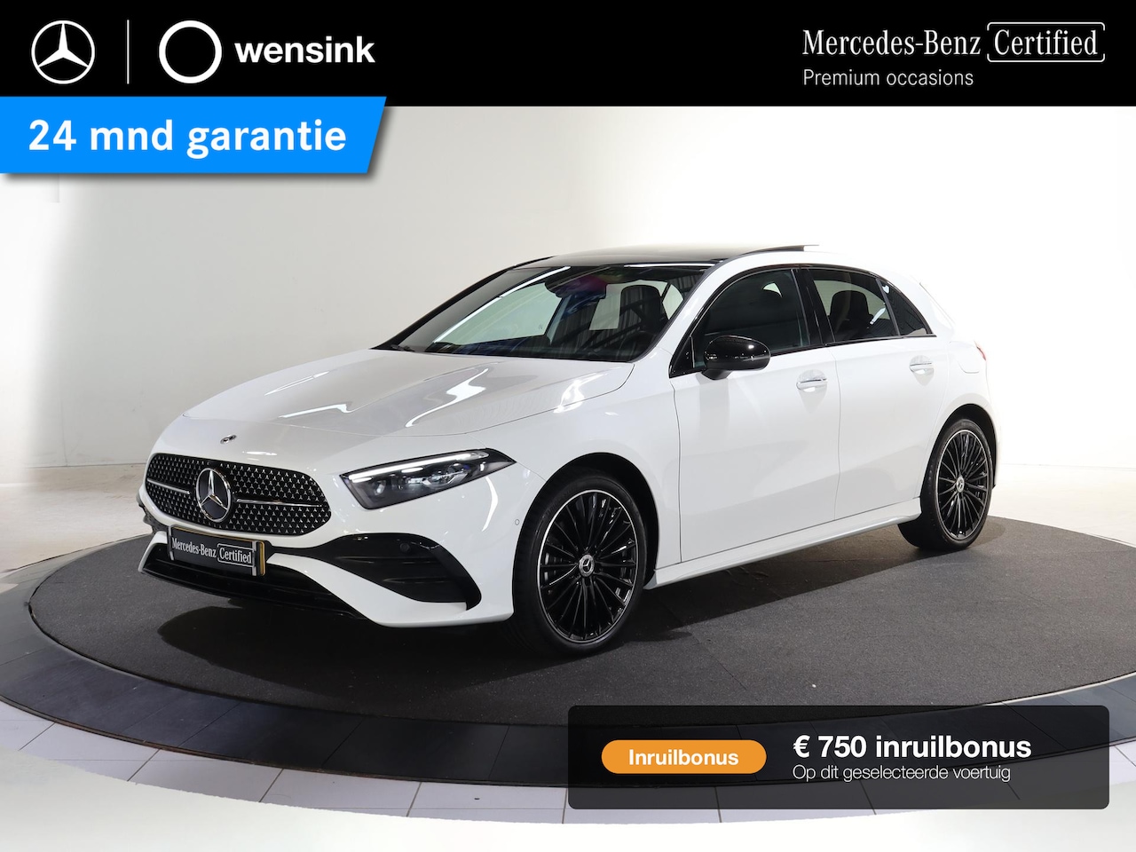 Mercedes-Benz A-klasse - 250 e Star Edition AMG Line | Night | Panoramadak | Multispaaks AMG velgen| Widescreen | S - AutoWereld.nl