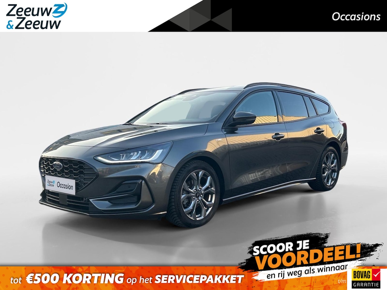 Ford Focus Wagon - 1.0 EcoBoost Hybrid ST-Line | Actie private lease € 490,- 60mnd 10.000km per jaar - AutoWereld.nl