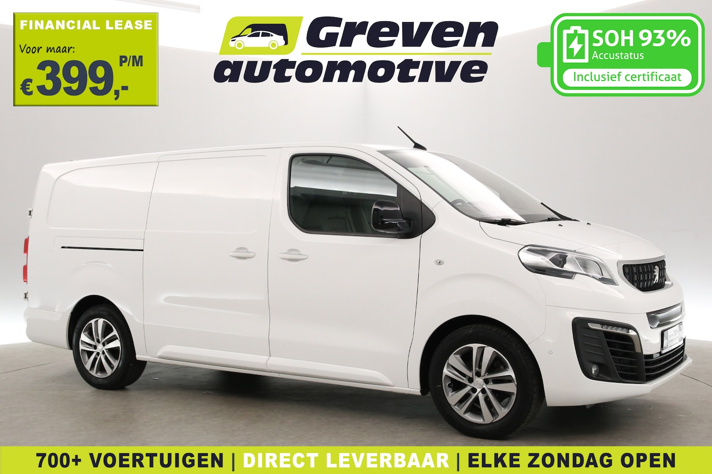 Peugeot e-Expert - 75 kWh L3H1 Innovation | Snelladen | SOH 93% | 360° | Clima | 3 Zits | HuD | Trekhaak | Cr - AutoWereld.nl