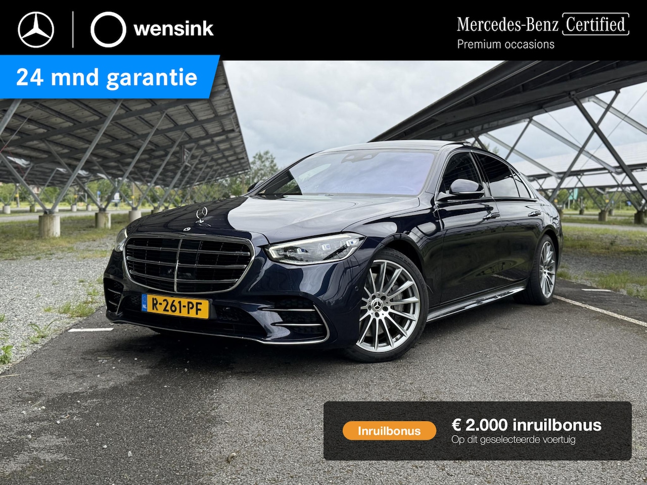 Mercedes-Benz S-klasse - 580 e 4MATIC Lang AMG Line | Panoramadak | Achterasbesturing | Burmester | Head-up display - AutoWereld.nl