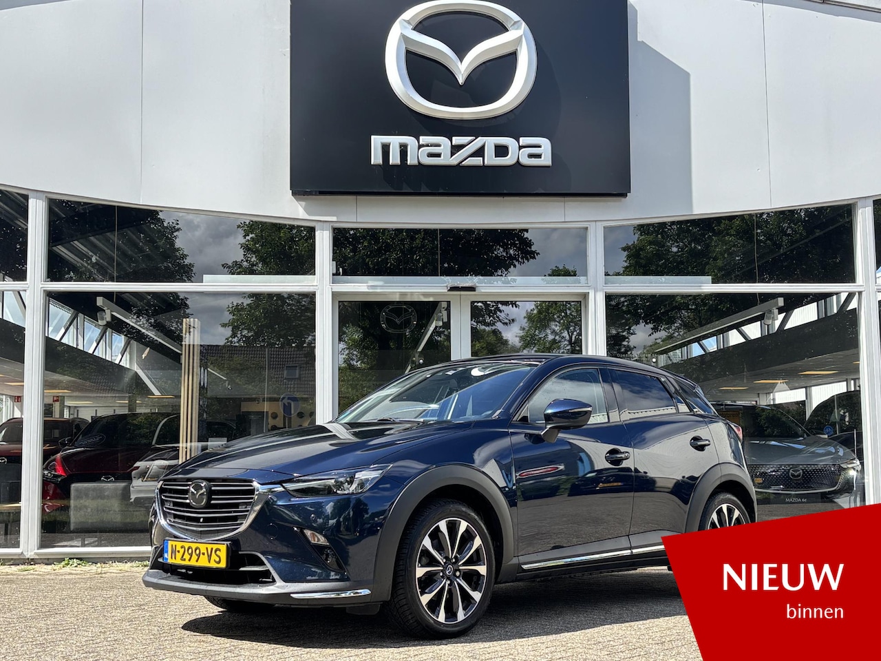 Mazda CX-3 - 2.0 SkyActiv-G 121 Luxury NL-Auto, 1e Eig. Dealer Onderh., Automaat, Navigatie, Head-up, - AutoWereld.nl