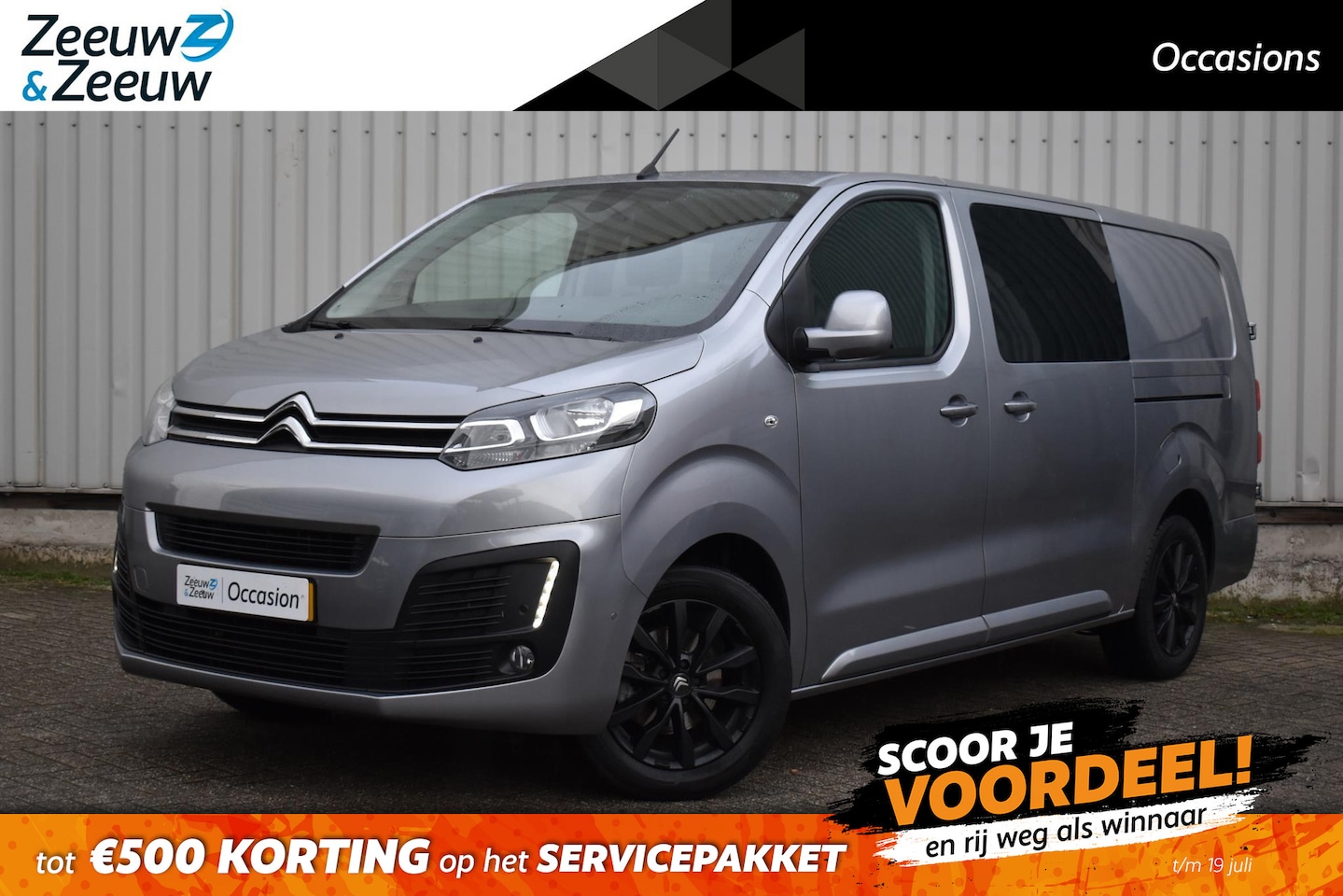 Citroën Jumpy - 2.0 BlueHDI 120 XL Driver Dubbele Cabine |Zeer nette auto| Lichtmetalen velgen| Achteruitr - AutoWereld.nl