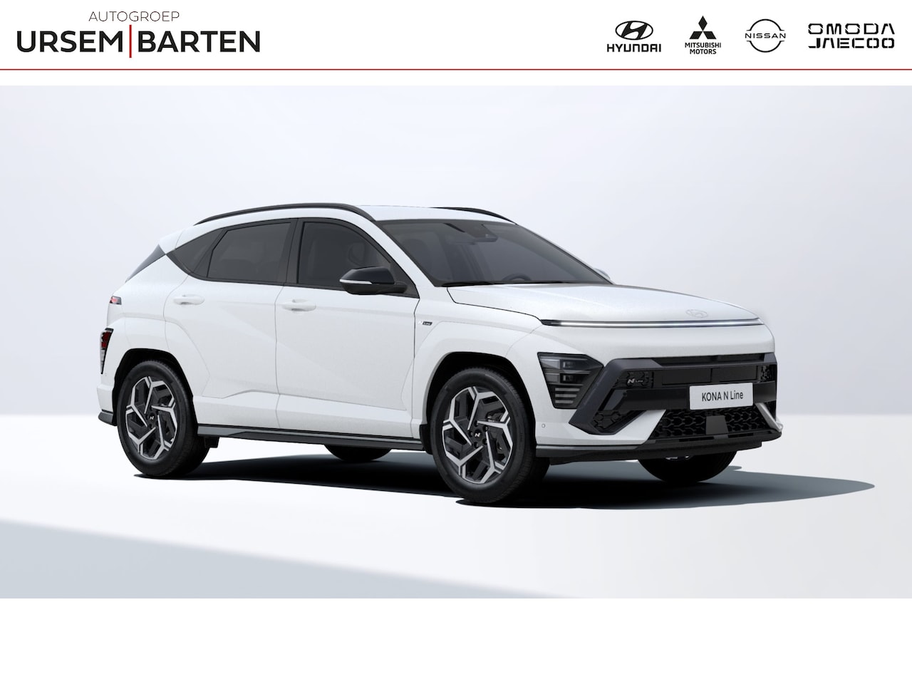 Hyundai Kona - 1.6 GDI HEV N Line | 18-inch lichtmetalen velg, two-tone glanzend zwart | Achterstoelen ve - AutoWereld.nl