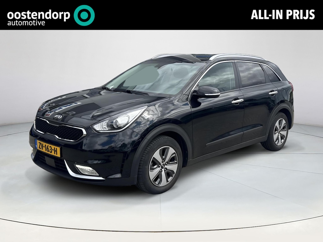 Kia Niro - 1.6 GDi Hybrid DynamicPlusLine Leder Stoelverwarming Stuurverwarming navigatie Camera trek - AutoWereld.nl