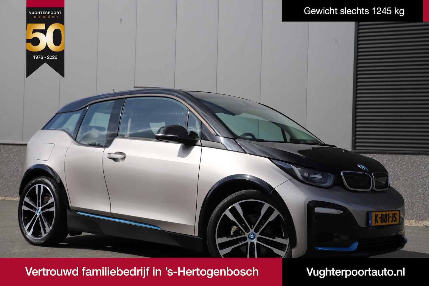BMW i3 - S 184pk Executive 120Ah 42 kWh/Lodge/*Kaschmir silver*/Sunroof/Carplay/W-pomp/Camera/3-fas - AutoWereld.nl