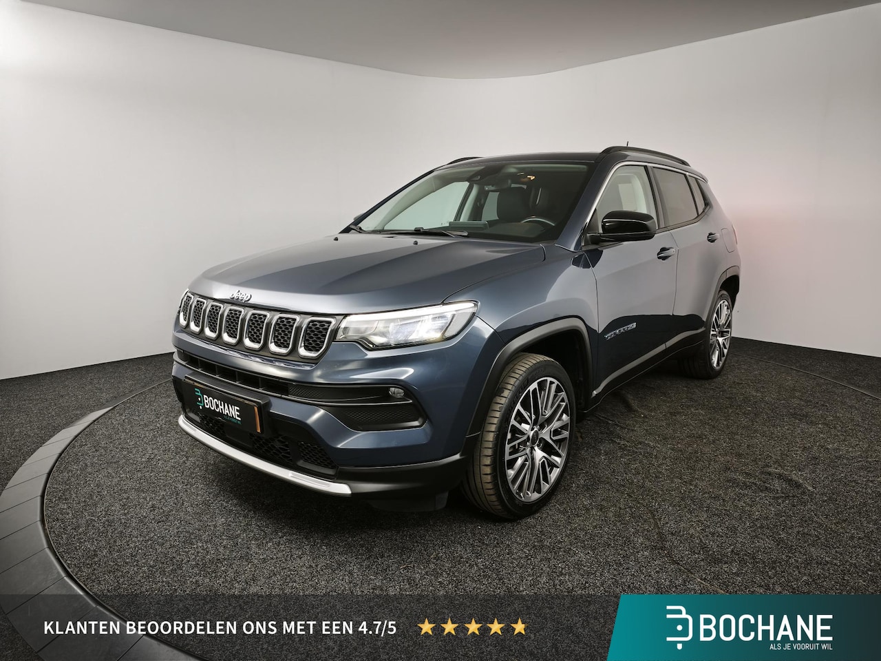 Jeep Compass - 4xe 190 Plug-in Hybrid Electric Limited Lease Ed. | Panoramadak | El. achterklep | Adaptiv - AutoWereld.nl
