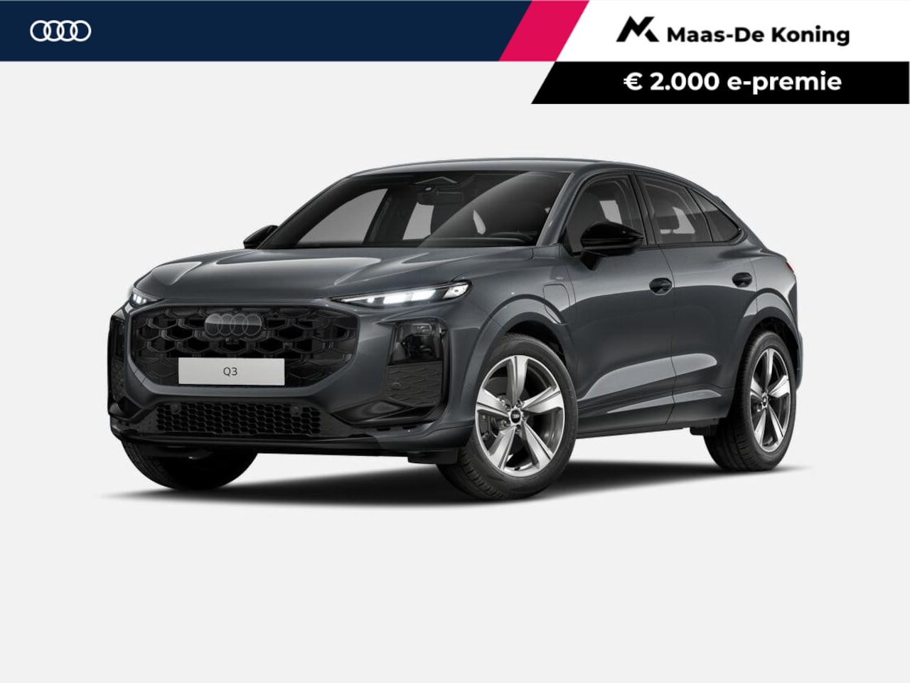Audi Q3 Sportback - 1.5 200kW e-hybrid S edition 272 PK · Trekhaak elek. wegklapbaar · Exterieurpakket zwart · - AutoWereld.nl