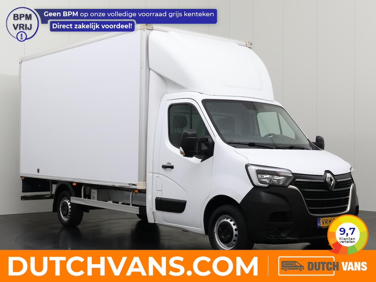 Renault Master - 2.3DCi 165PK Bakwagen 4,37 Meter Laadlengte | Navigatie | Camera | Airco | Cruise | 3-Zits - AutoWereld.nl