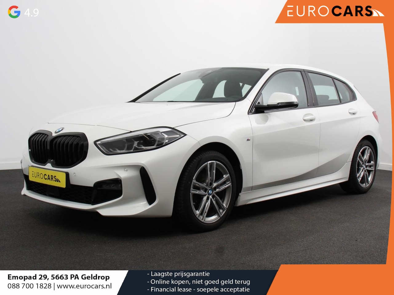 BMW 1-serie - 118i M-Sport Automaat Digitale Cockpit Climate control Stoel verwarming LED Sfeer verl - AutoWereld.nl