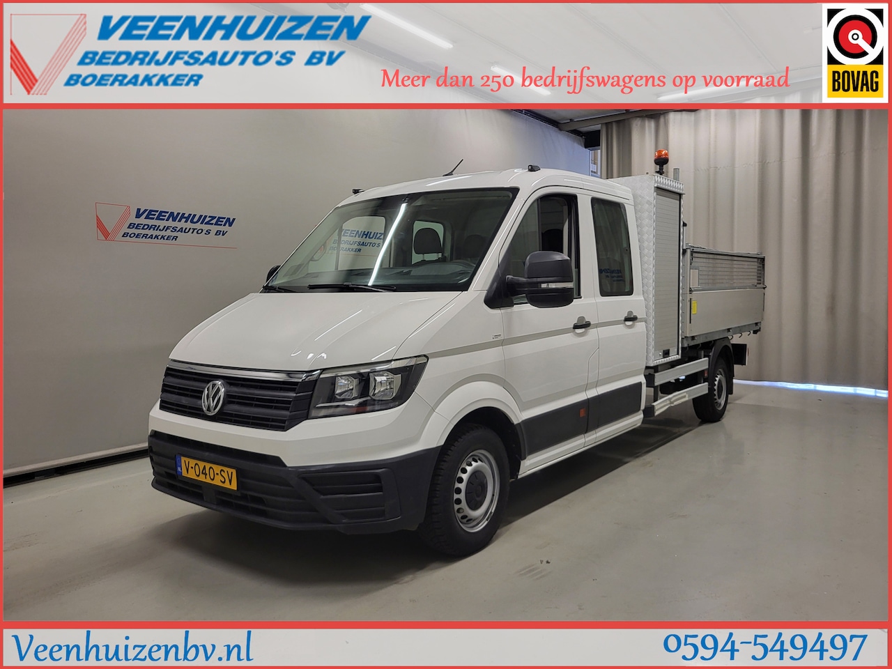 Volkswagen Crafter - 2.0TDI Dubbele Cabine Kipper Automaat Euro 6! - AutoWereld.nl