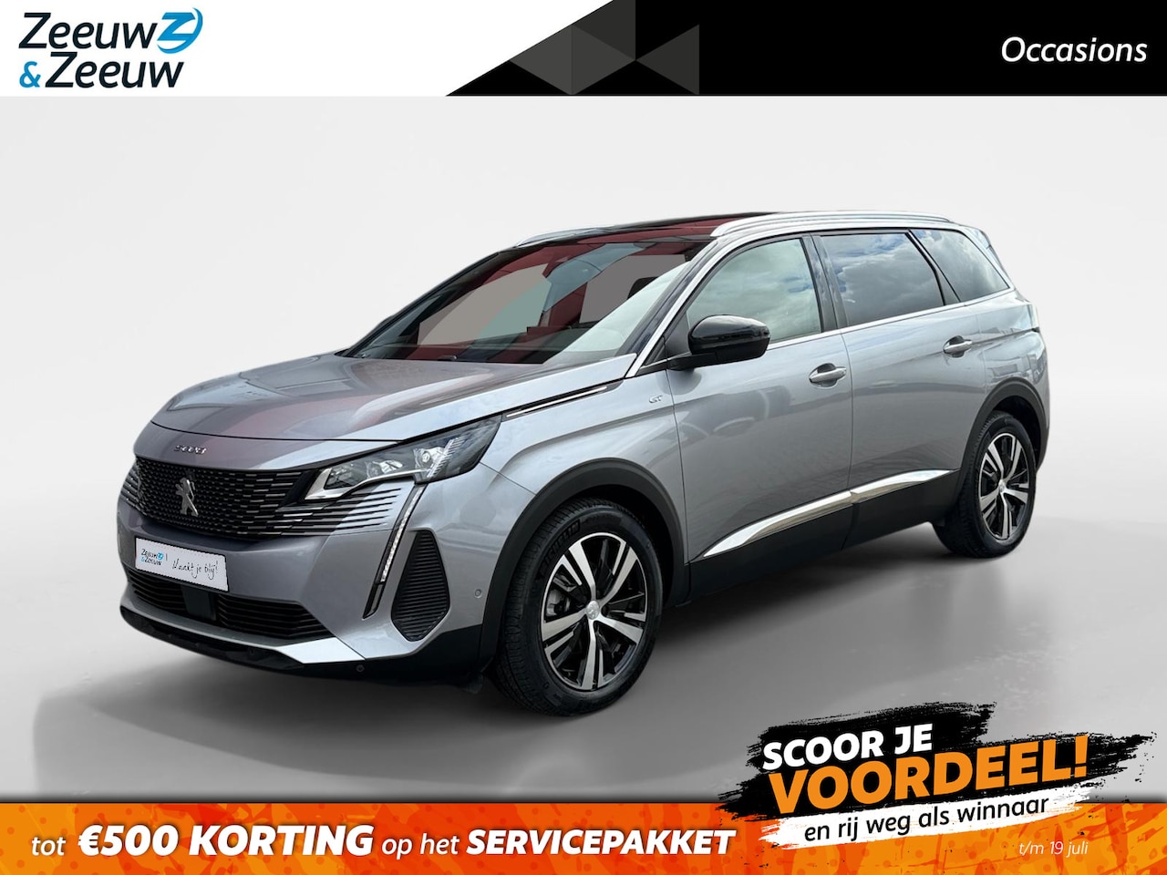 Peugeot 5008 - 1.2 Hybrid 136 GT 146PK AUTOMAAT | 7-persoons | Cruise Control | Climate Control | Schuif- - AutoWereld.nl