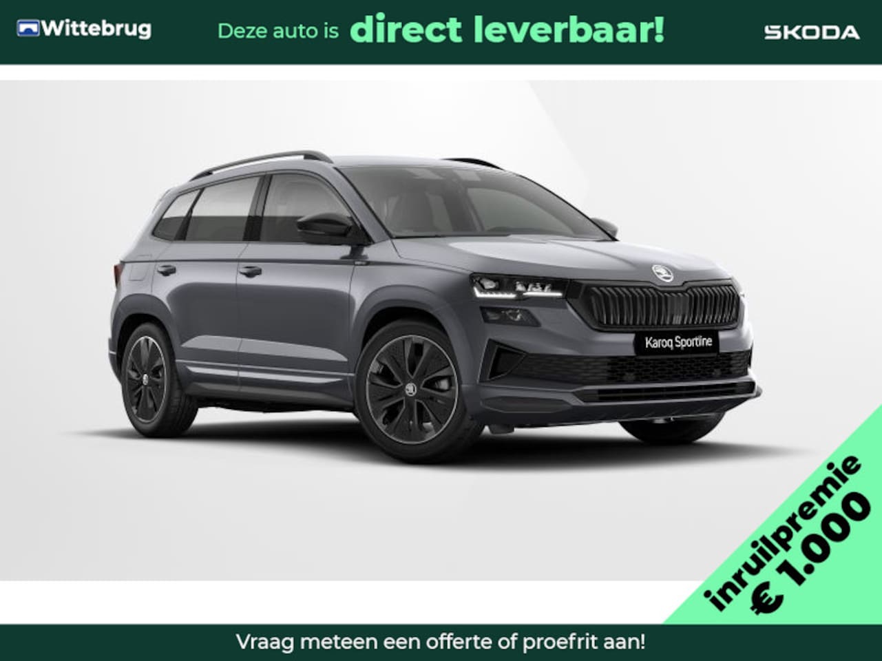 Skoda Karoq - 1.5 TSI ACT Sportline Business 1.000,- inruilpremie / 19'' velgen / Navigatiepakket / Pano - AutoWereld.nl