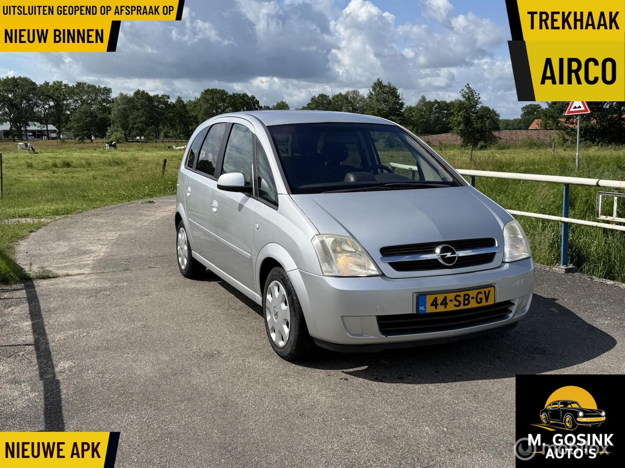 Opel Meriva - 1.6-16V Airco cruis trekhaak apk nieuw 09-06-27 - AutoWereld.nl