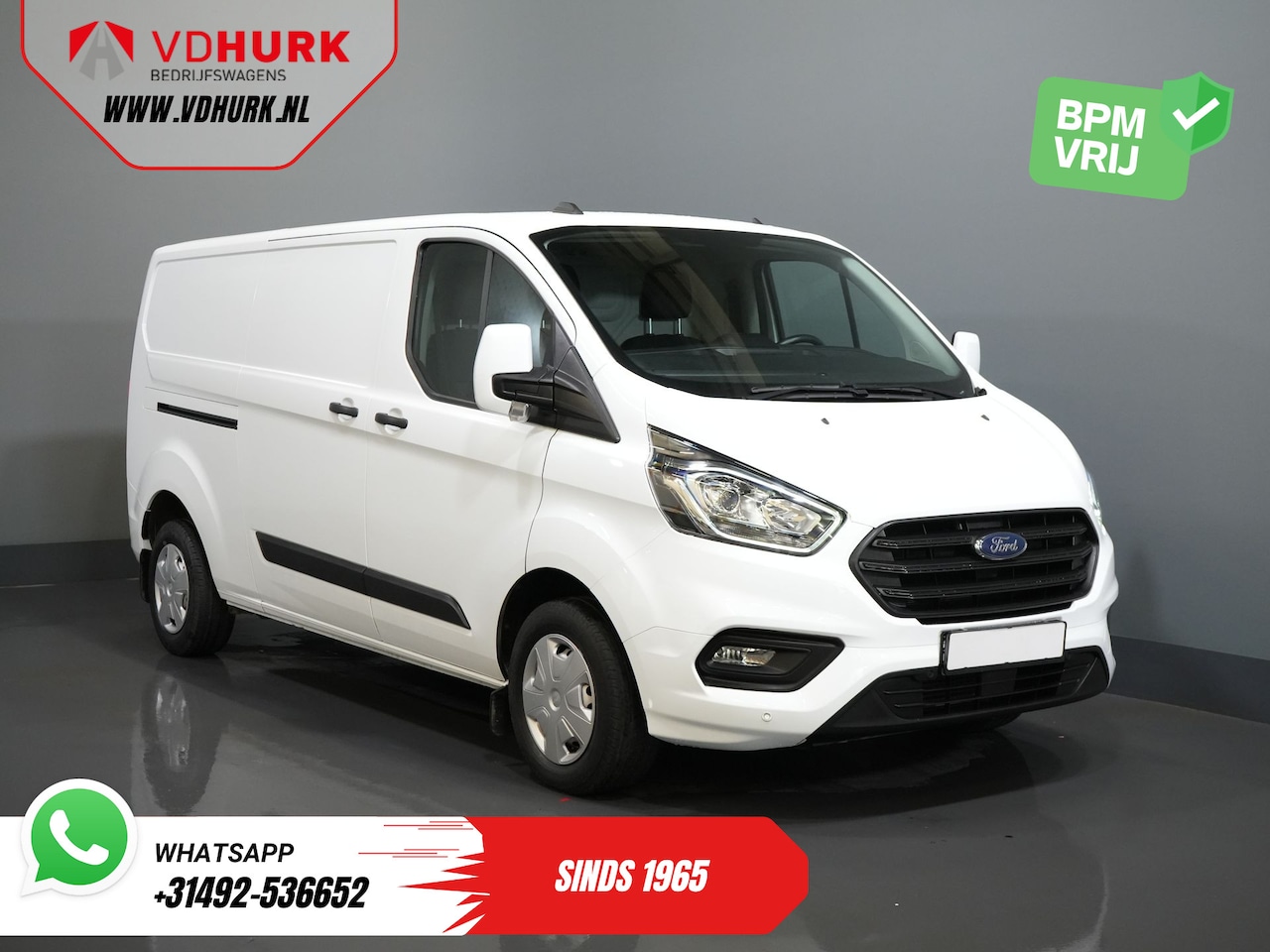 Ford Transit Custom - 2.0 TDCI 130 pk L2 (DEMO) 2.8t Trekverm./ Voorruit verw./ Cruise/ PDC V+A/ DAB - AutoWereld.nl