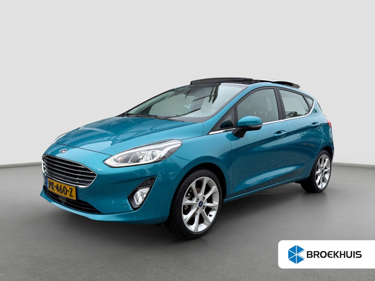 Ford Fiesta - 1.0 EcoBoost Titanium Voorruitverwarming | Panoramadak | Camera | Parkeersensoren | Full m - AutoWereld.nl