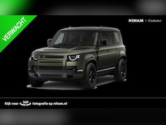 Land Rover Defender 110 - 2.0 P300e 110 X-Dynamic SE WOOLSTONE METALLIC|PANO DAK|TREKHAAK|20"LM VELGEN|COLD CLIMATE
