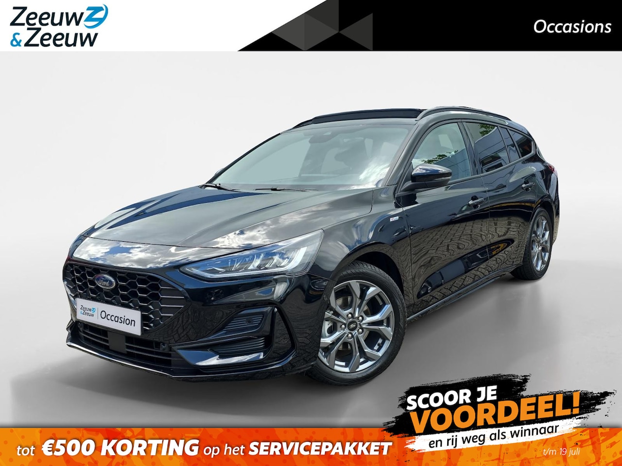 Ford Focus Wagon - 1.0 EcoBoost Hybrid ST Line X | Automaat! | Panoramadak | Adapt. Cruise Control | Winterpa - AutoWereld.nl