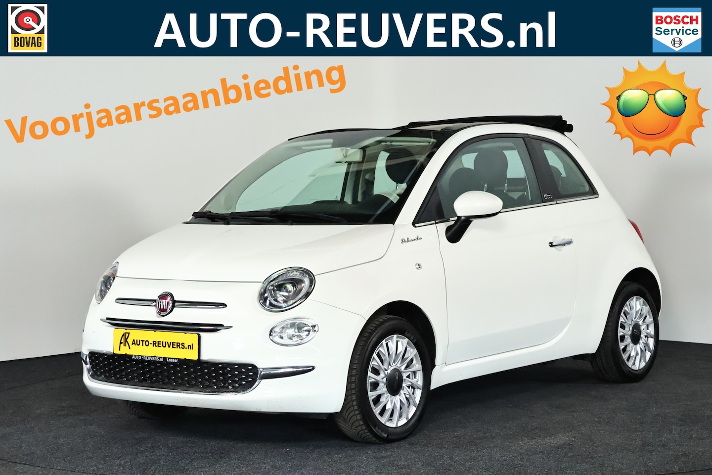 Fiat 500 C - Cabrio 1.0 Hybrid Dolcevita / Navigatie / Cruise / Opendak / Carplay - AutoWereld.nl
