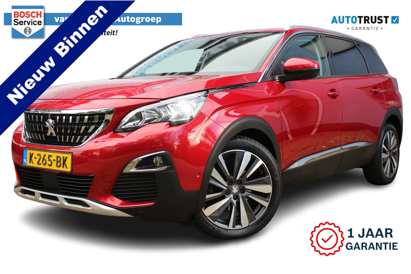 Peugeot 5008 - 7P 1.2 PureTech Blue Lease Premium | Incl. 12 maanden Garantie Panorama dak | Stoelverwarm - AutoWereld.nl