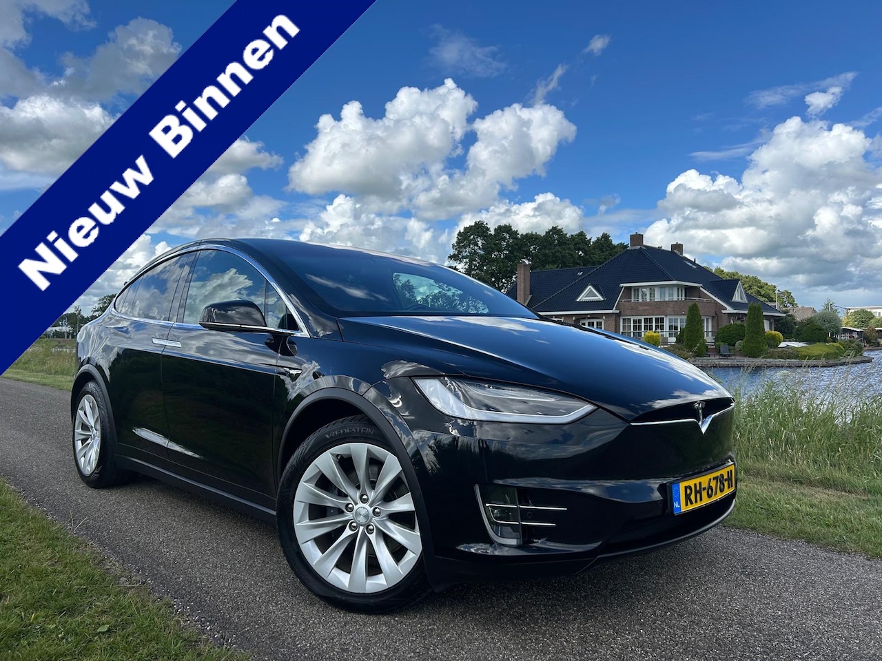 Tesla Model X - 100D | SOH 91,2 | Leer | Stoelverwarming | Dodehoek Detectie | Luchtvering | LED - AutoWereld.nl