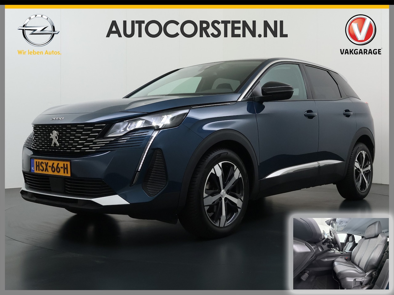 Peugeot 3008 - T131pk Automaat 360°Camera Apple Carplay Android 1/2 Leer Keyless Bordherk. Lane-dep. Flip - AutoWereld.nl